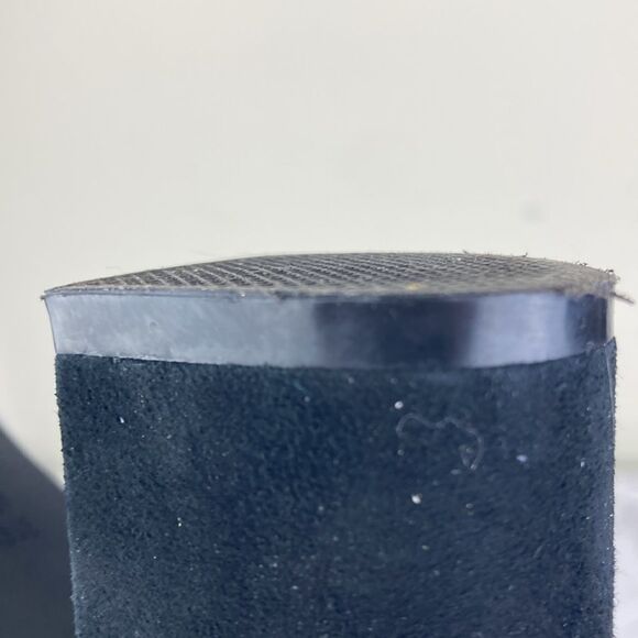 Blondo Tiana Black Leather Ankle Block Heel Ankle Zipper Zip Boots Booties - Picture 8 of 14